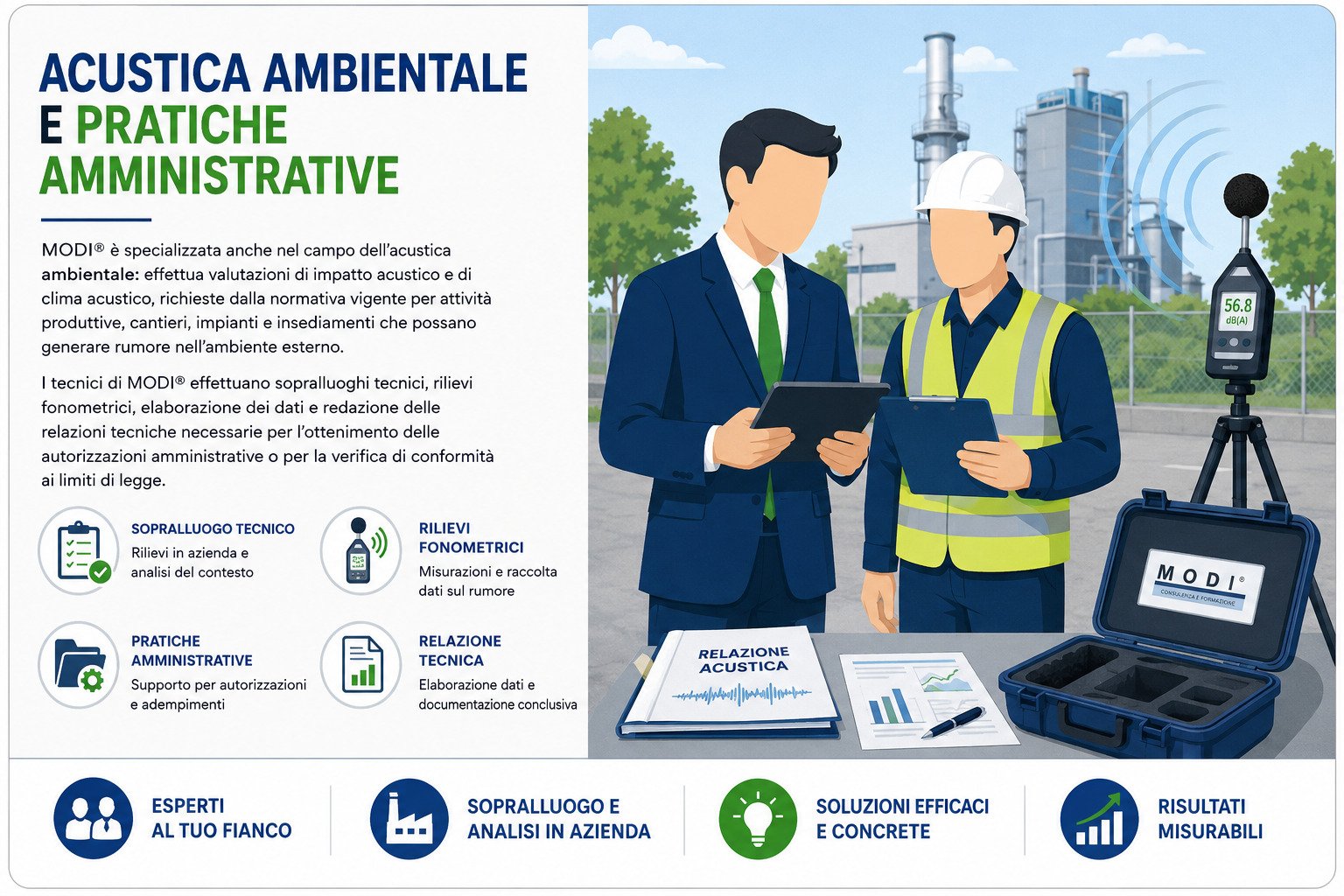 Acustica ambientale ed emissioni in atmosfera – MODI Network consulenza ambientale