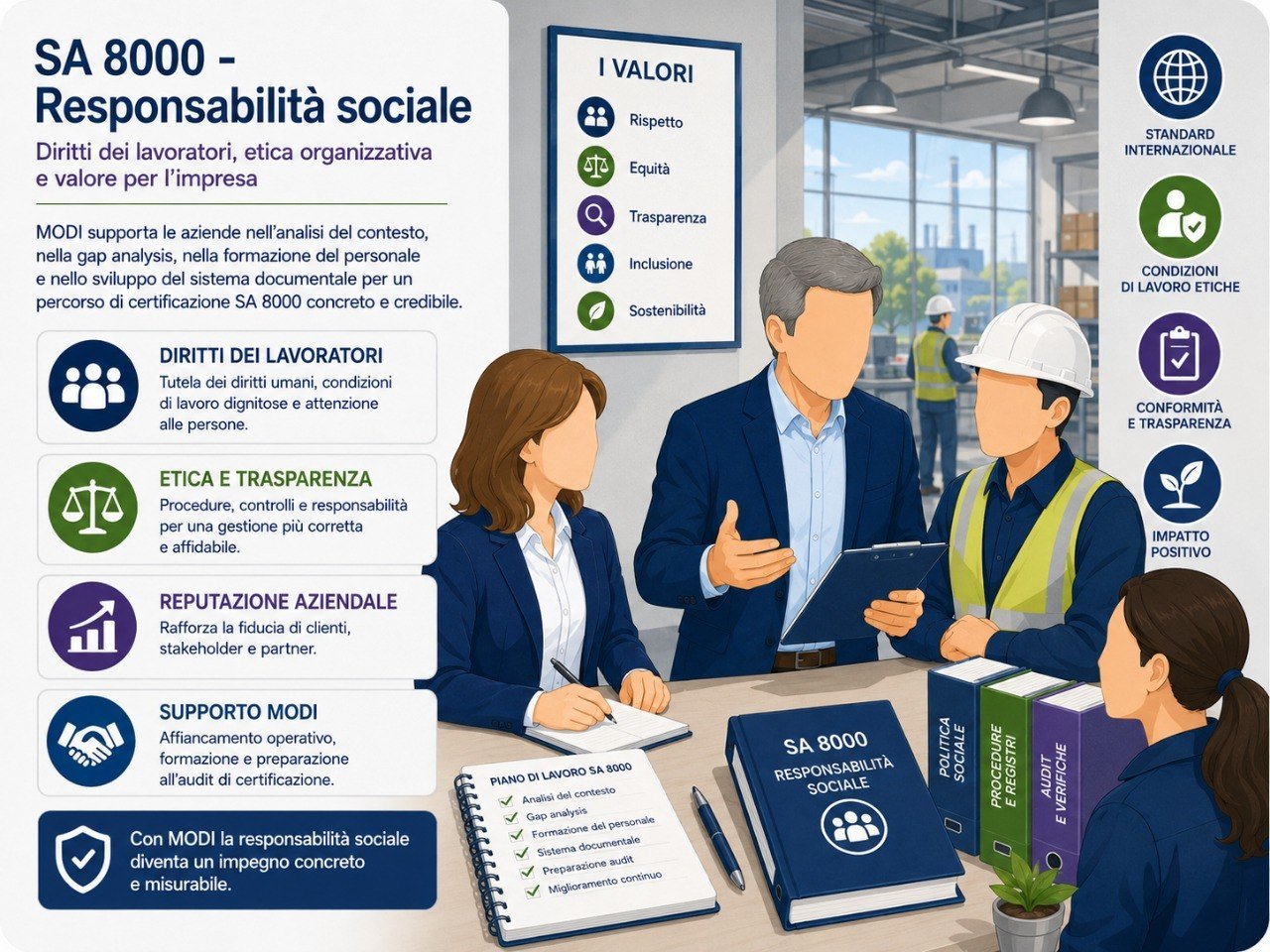 SA 8000 PAS 24000 sistema di gestione sociale – MODI® Network