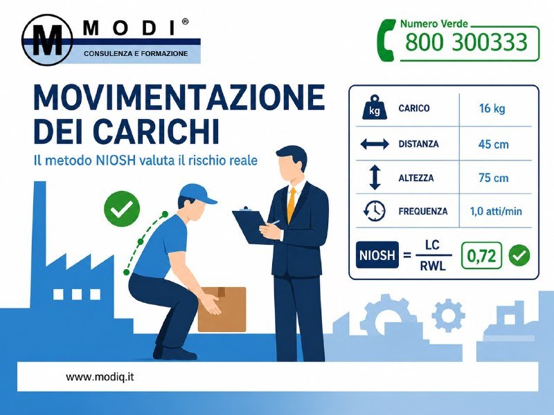Valutazione della movimentazione manuale dei carichi (MMC) – MODI Network