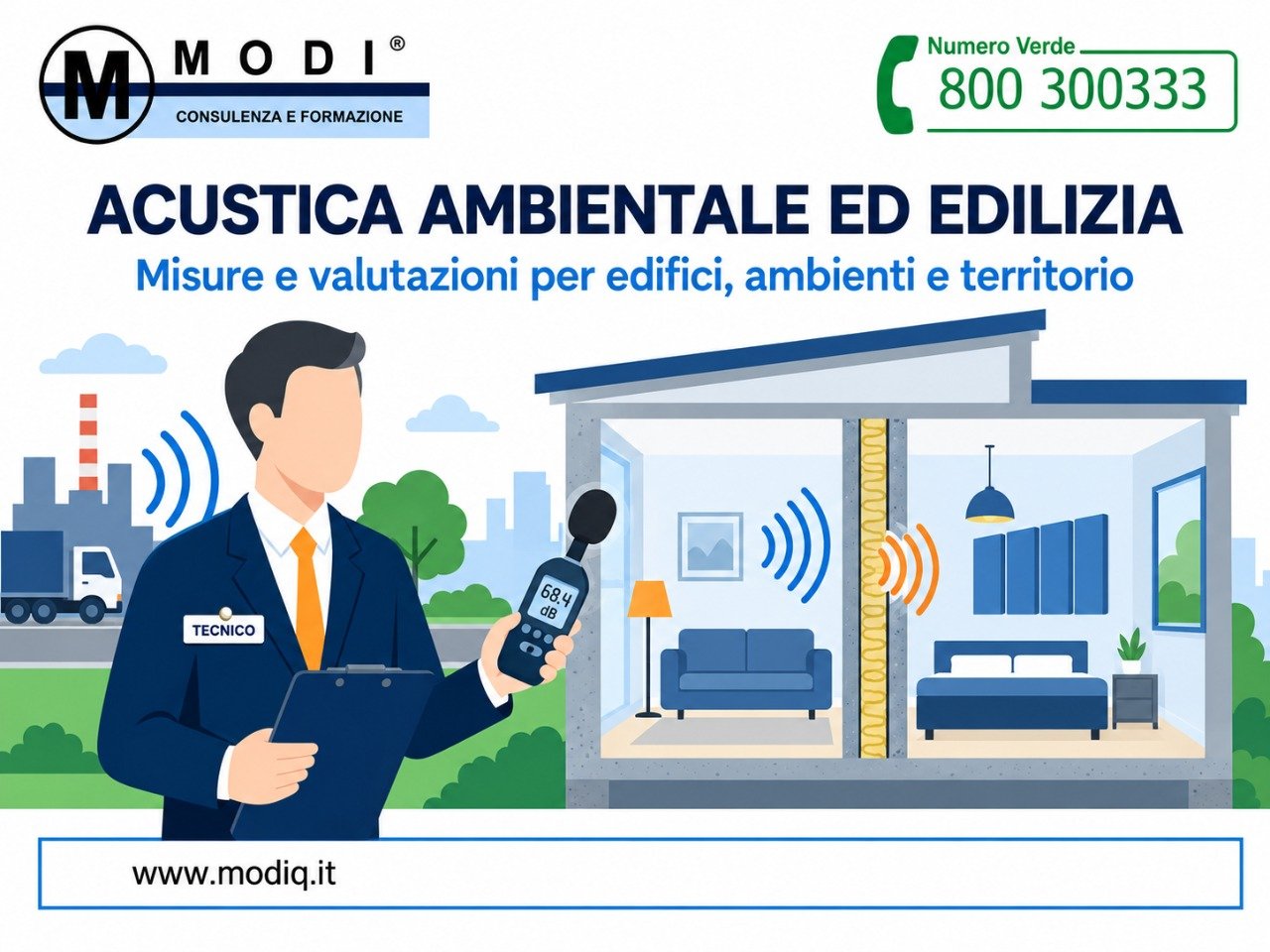 Consulenza tecnica di acustica ambientale, edilizia e architettonica – MODI Network