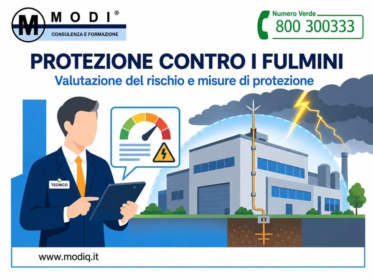 Valutazione del rischio fulminazione e protezione contro i fulmini – MODI Network