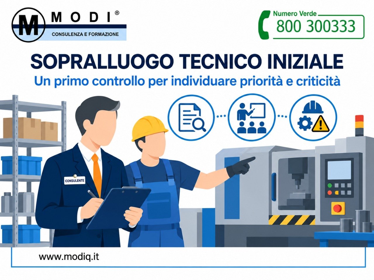 Sopralluogo tecnico gratuito per la sicurezza sul lavoro – MODI Network